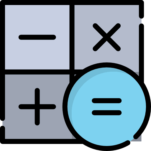 Mathematics electronics equal signs icon