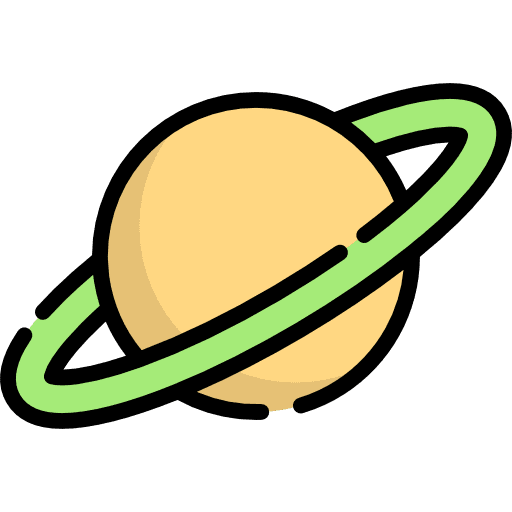 Planet astronomy solar system electronics icon