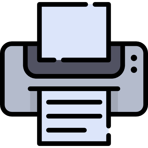 Printer print printing ink icon