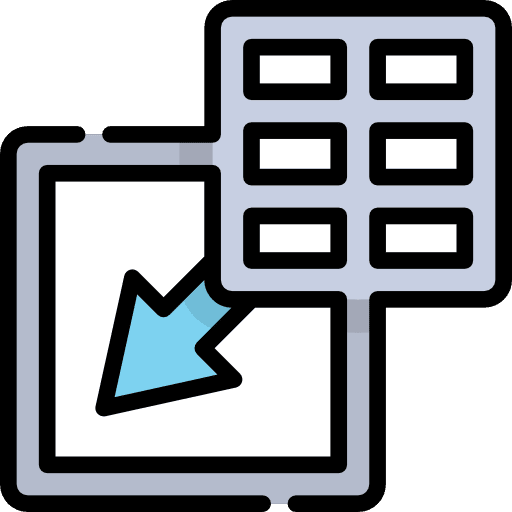 Insert insert interface spreadsheet icon