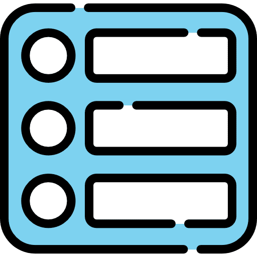 List favorite text lines interface icon