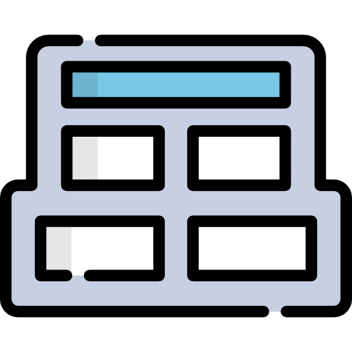 Row selection interface spreadsheet icon