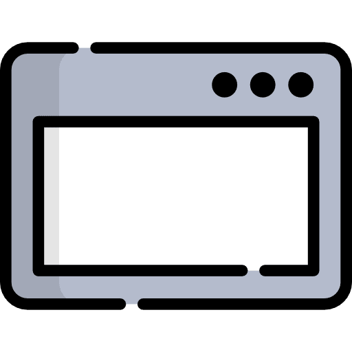 Window web site plus sign electronics icon