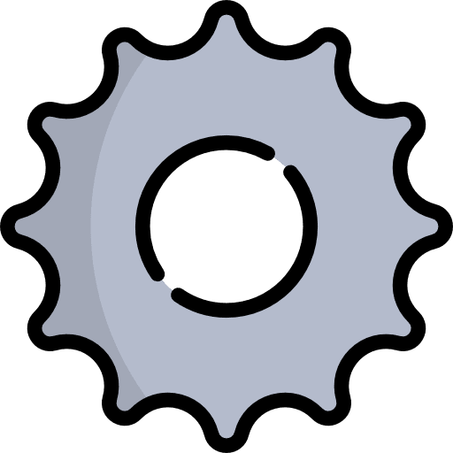 Cogwheel electronics tools and utensils configuration icon