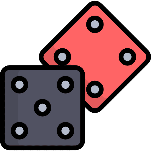 Dice gaming electronics luck icon