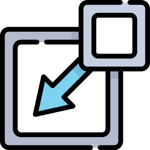 Insert electronics square insert icon