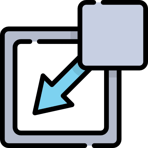 Insert interface square cell icon