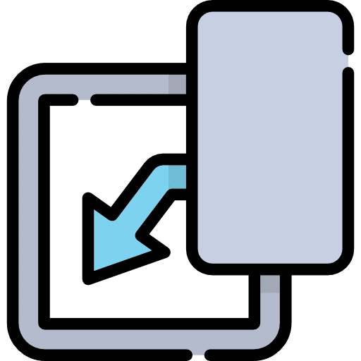 Insert square interface cell icon
