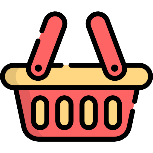 Basket online shop shopper business and finance icon