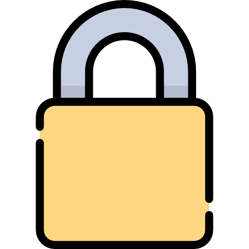Lock locked electronics lock icon