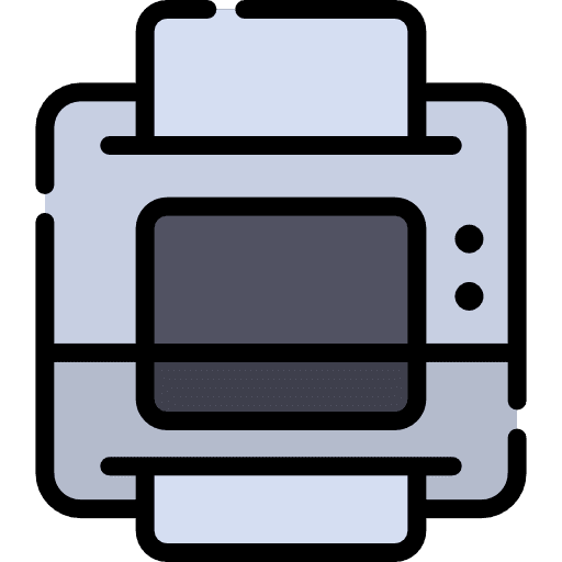 Printer print tools and utensils printing icon