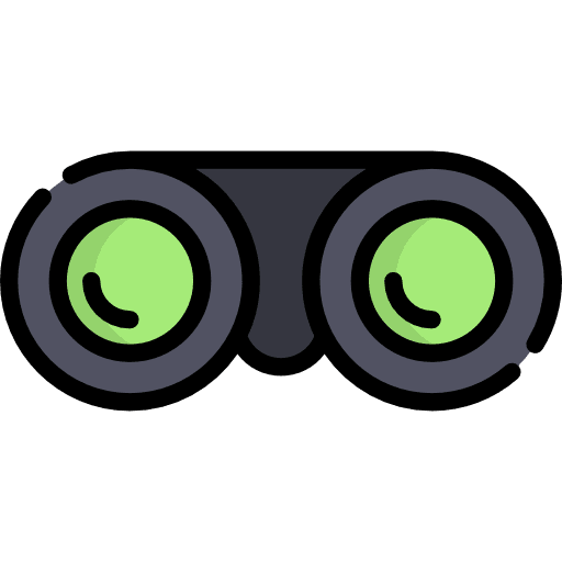 Binoculars goggles spy sight icon