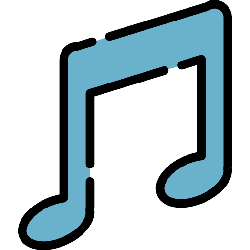 Quaver musical note music player interface icon