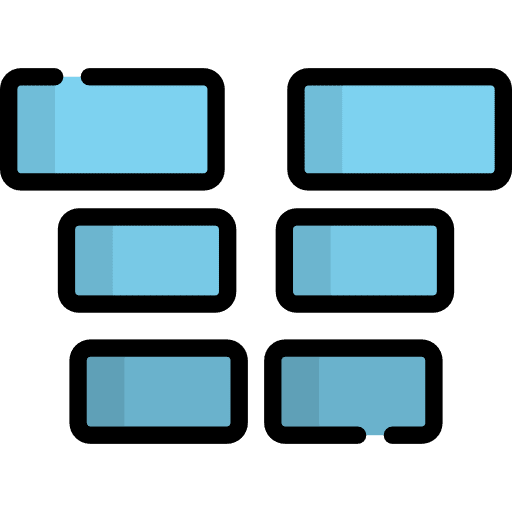 Row interface electronics table icon