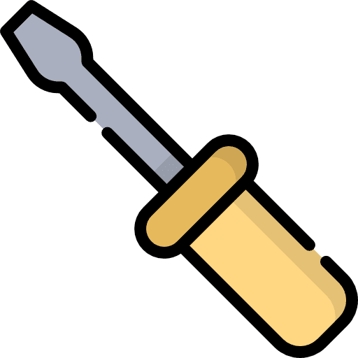 Screwdriver construction electronics tools and utensils icon