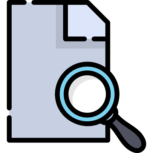 Search document archive file icon