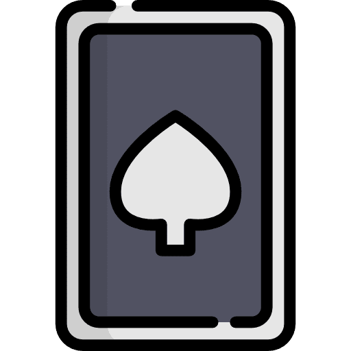 Spades playing cards poker shapes icon
