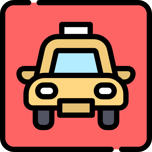 Taxi car cab automobile icon