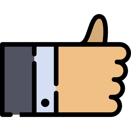 Thumb up hands thumb up gestures icon
