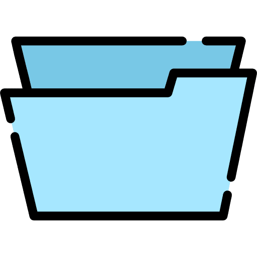 Folder file storage electronics office material icon