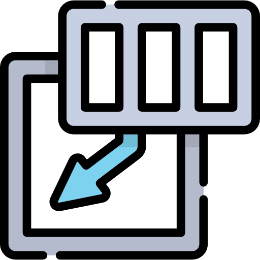 Insert cells electronics insert icon