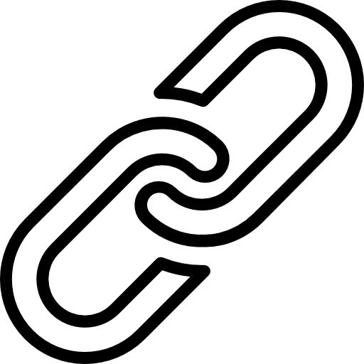 Link ui multimedia tools and utensils icon