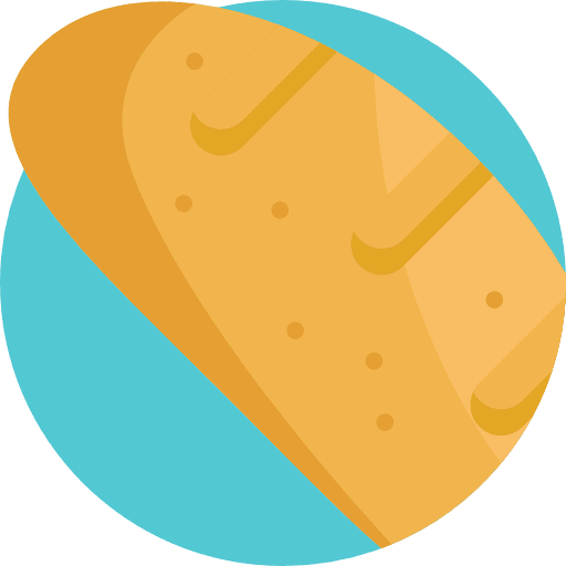 Bread food baguette breads icon