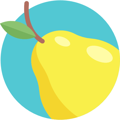 Pear food and restaurant vegan diet icon