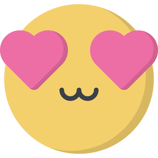 Heart eyes heart shape heart eye icon