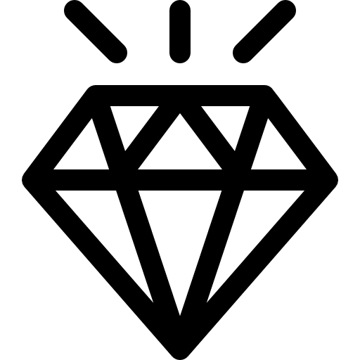 Diamond brilliant jewel jewelry icon