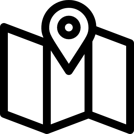 Map pin region maps and flags icon