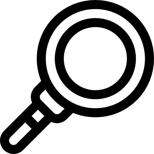 Search miscellaneous magnifying glass tools and utensils icon