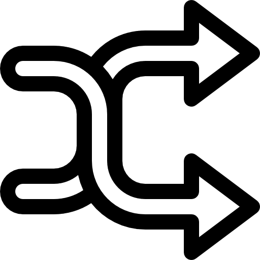 Shuffle replace shuffle exchange icon