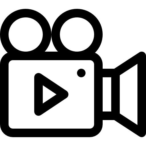 Video camera film cinema electronics icon