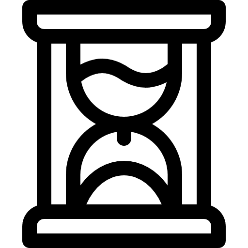 Sand clock time loading time and date icon