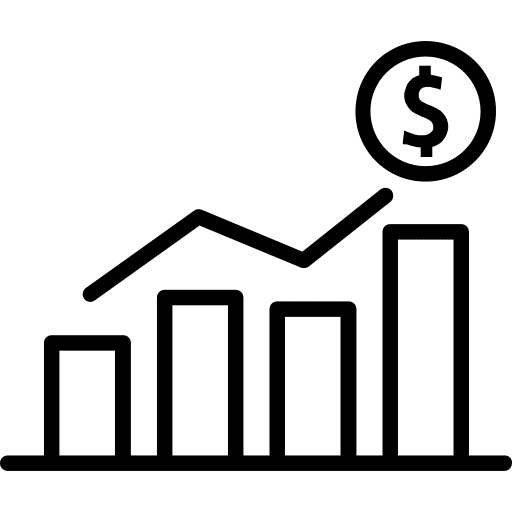 Bars ebitda sales marketing bar graph icon