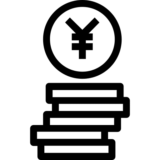 Yens yens coins currency icon