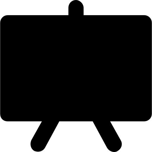 Blackboard classroom school material chalkboard icon