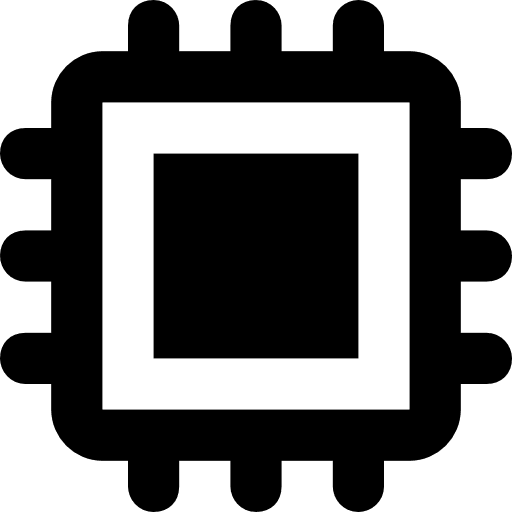 Cpu soc technology electronics icon