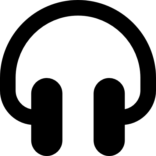 Headphones communications earphones technology icon