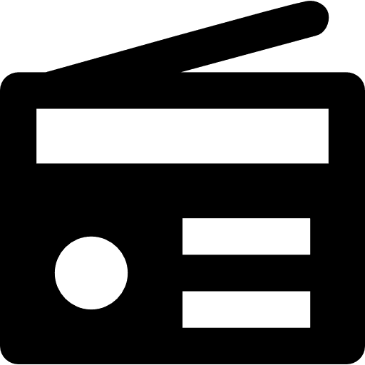 Radio transistor radio radio antenna icon