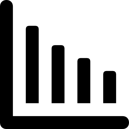 Loss seo and web chart stats icon