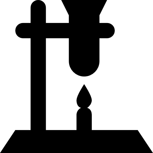 Burner science burner flask icon