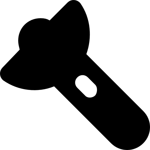 Flashlight construction and tools flashlight illumination icon