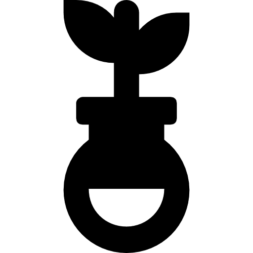 Flask chemical flasks science icon