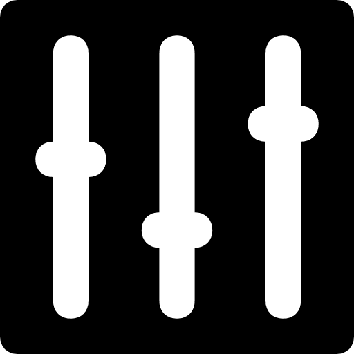 Levels controls adjustment interface icon