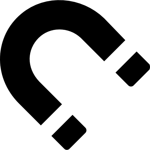 Magnet magnet education tools and utensils icon