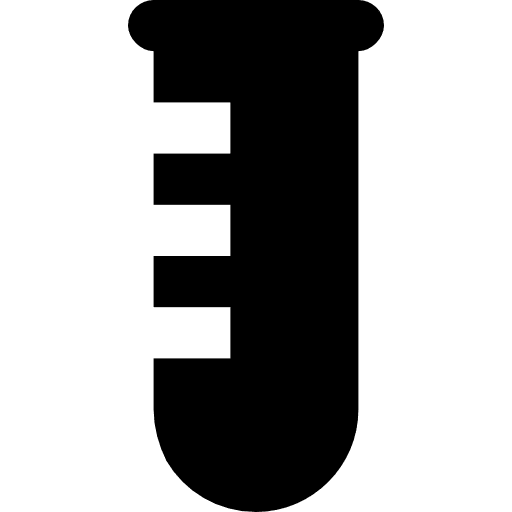 Test tube chemistry education science icon