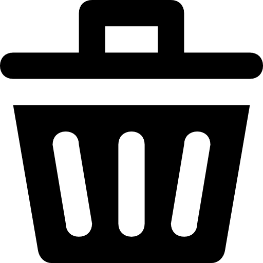 Trash trash can garbage icon