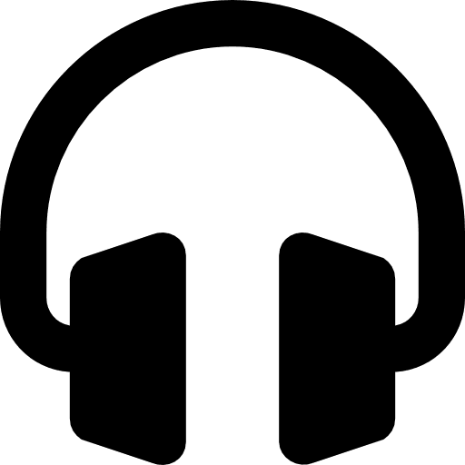 Headphones earphones electronics headphones icon